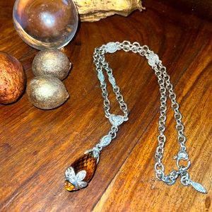 Judith Ripka gemstone lariat necklace